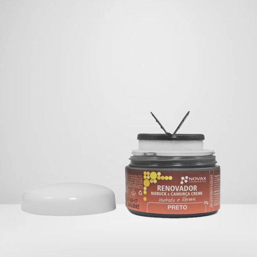 Renovador em creme para nobuck e camurça - Novax - 30ml