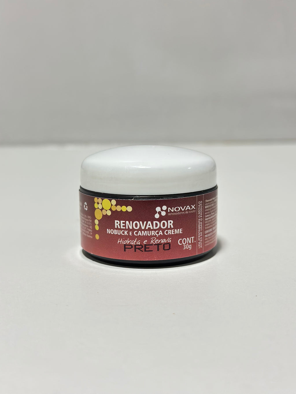 Renovador em creme para nobuck e camurça - Novax - 30ml