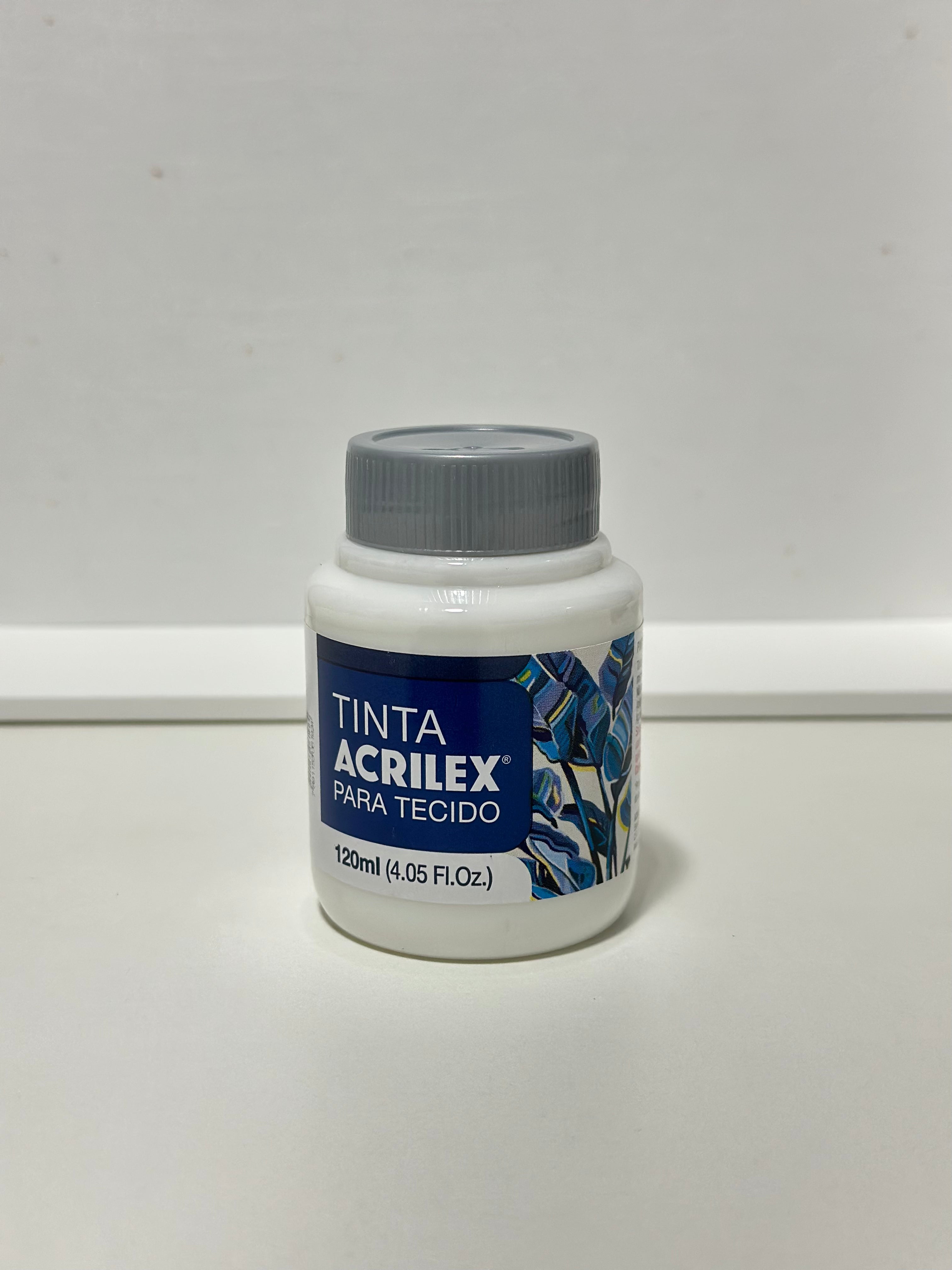 Tinta para tecido fosca - Acrilex - 120ml