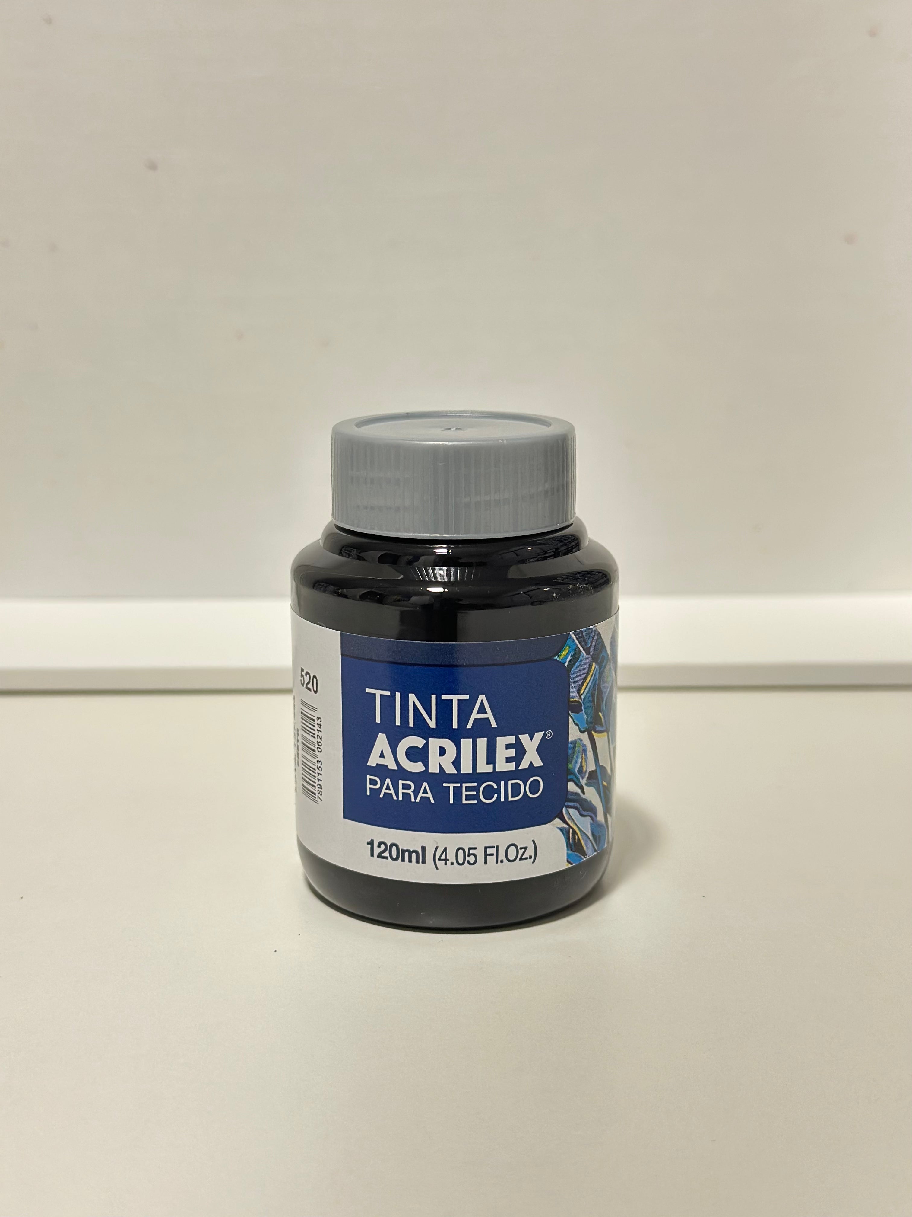 Tinta para tecido fosca - Acrilex - 120ml