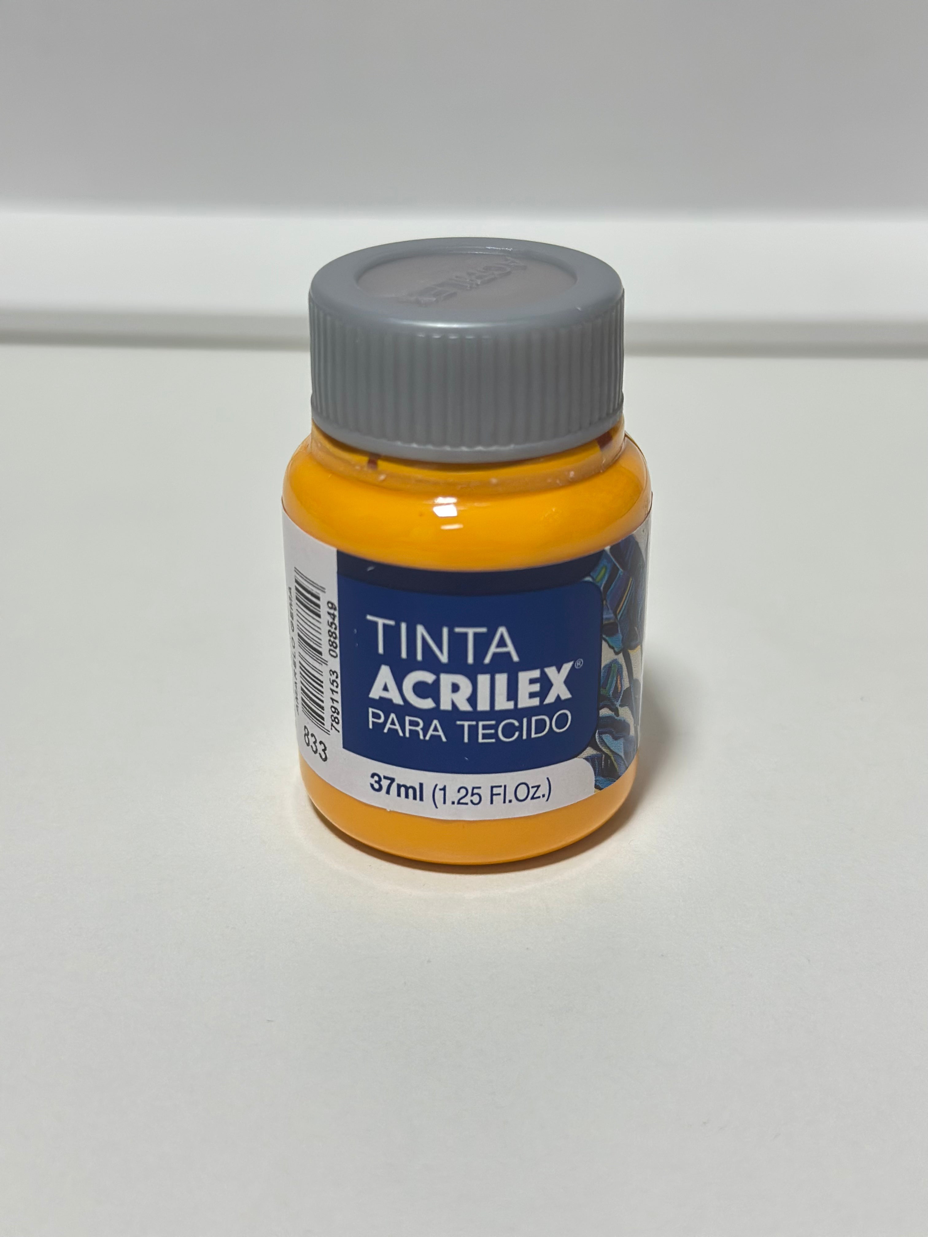 Tinta para tecido fosca - Acrilex - 37ml