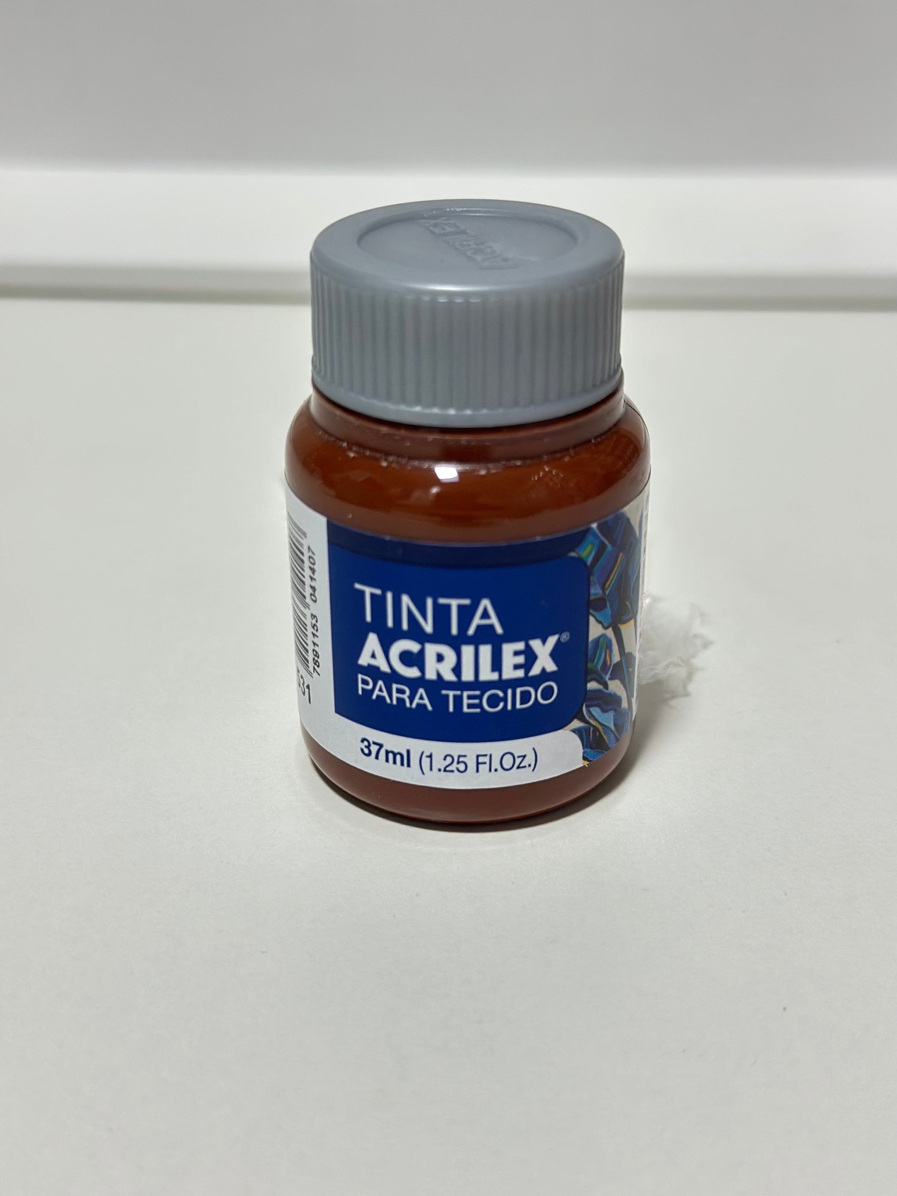Tinta para tecido fosca - Acrilex - 37ml