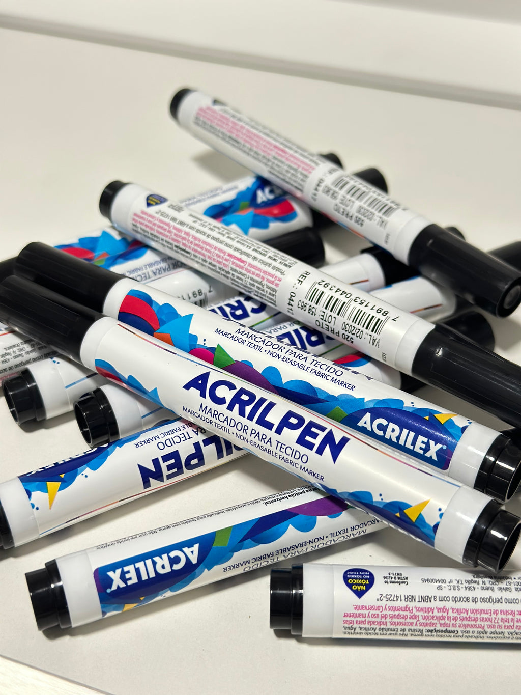 Caneta para tecido fosca - Acrilpen Acrilex