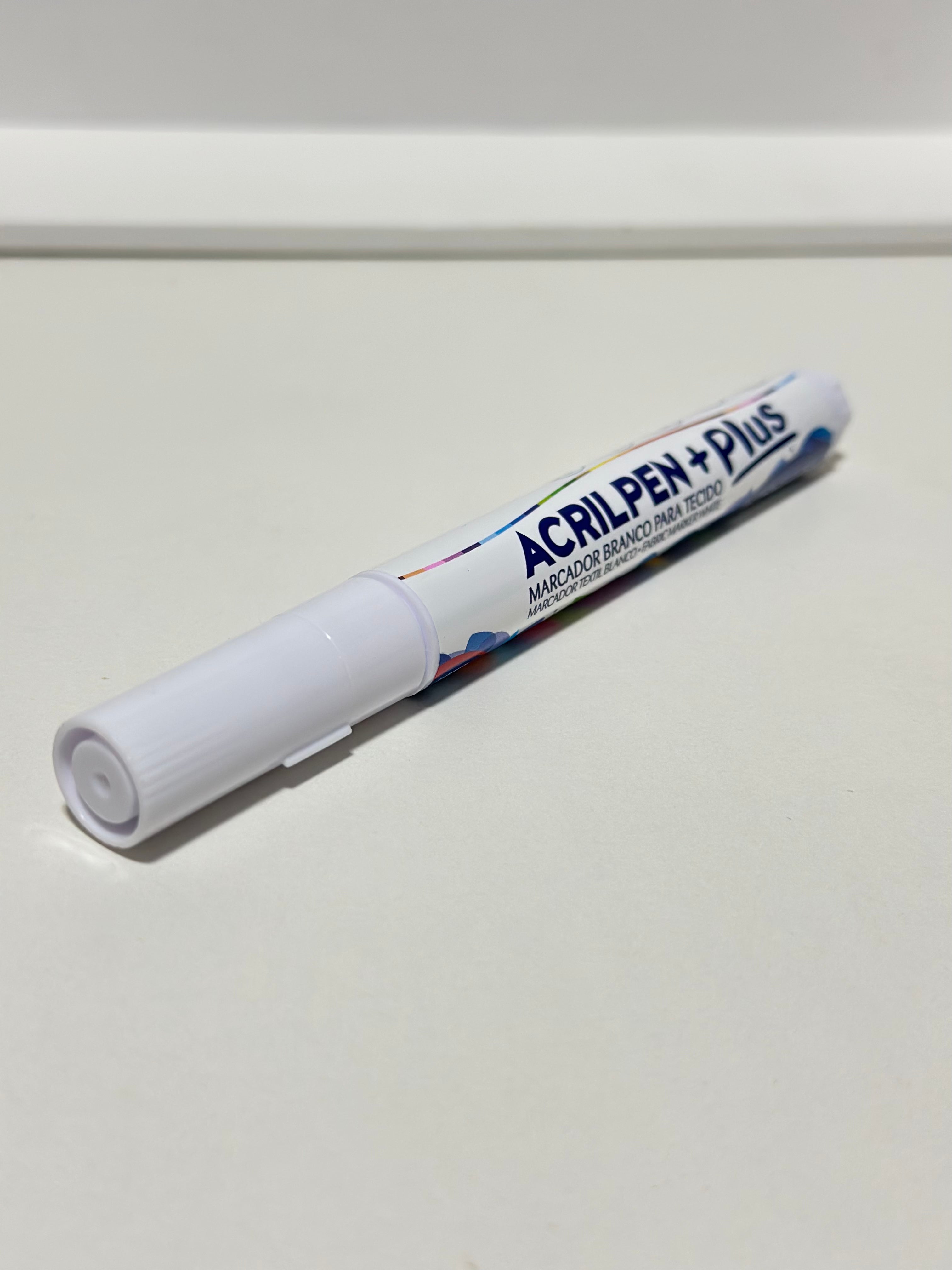 Caneta para tecido fosca - Acrilpen + Acrilex