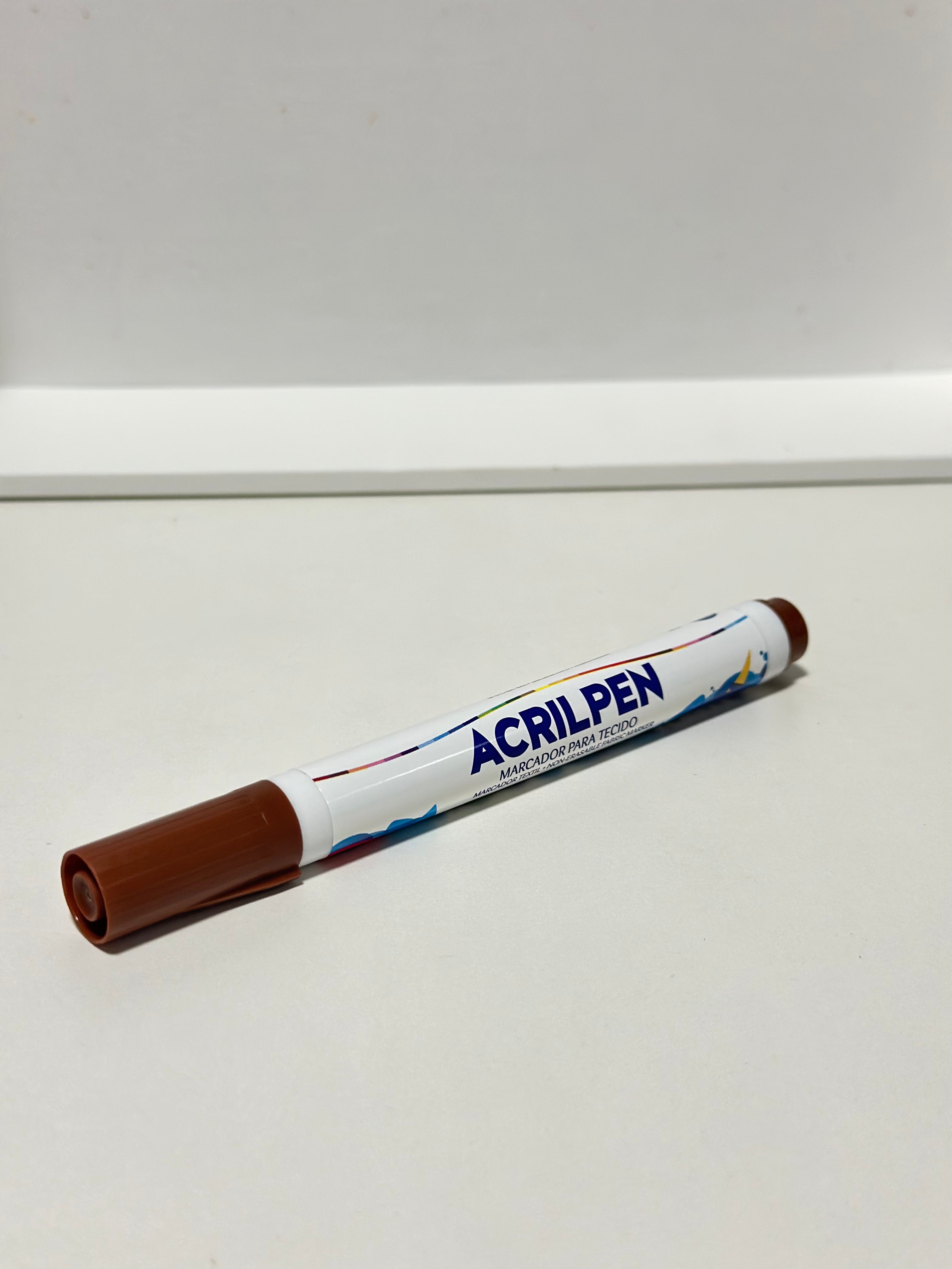 Caneta para tecido fosca - Acrilpen Acrilex