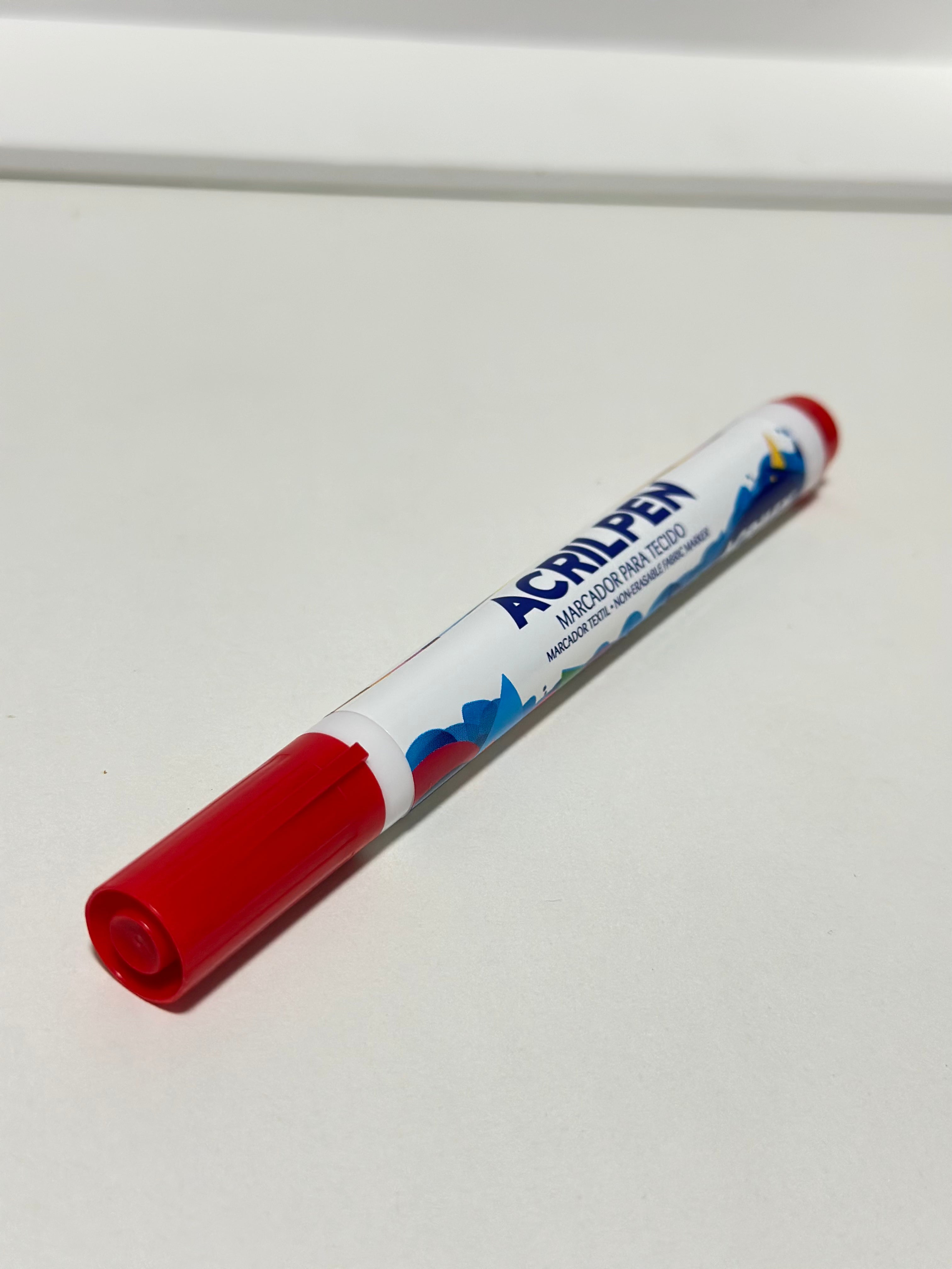 Caneta para tecido fosca - Acrilpen Acrilex