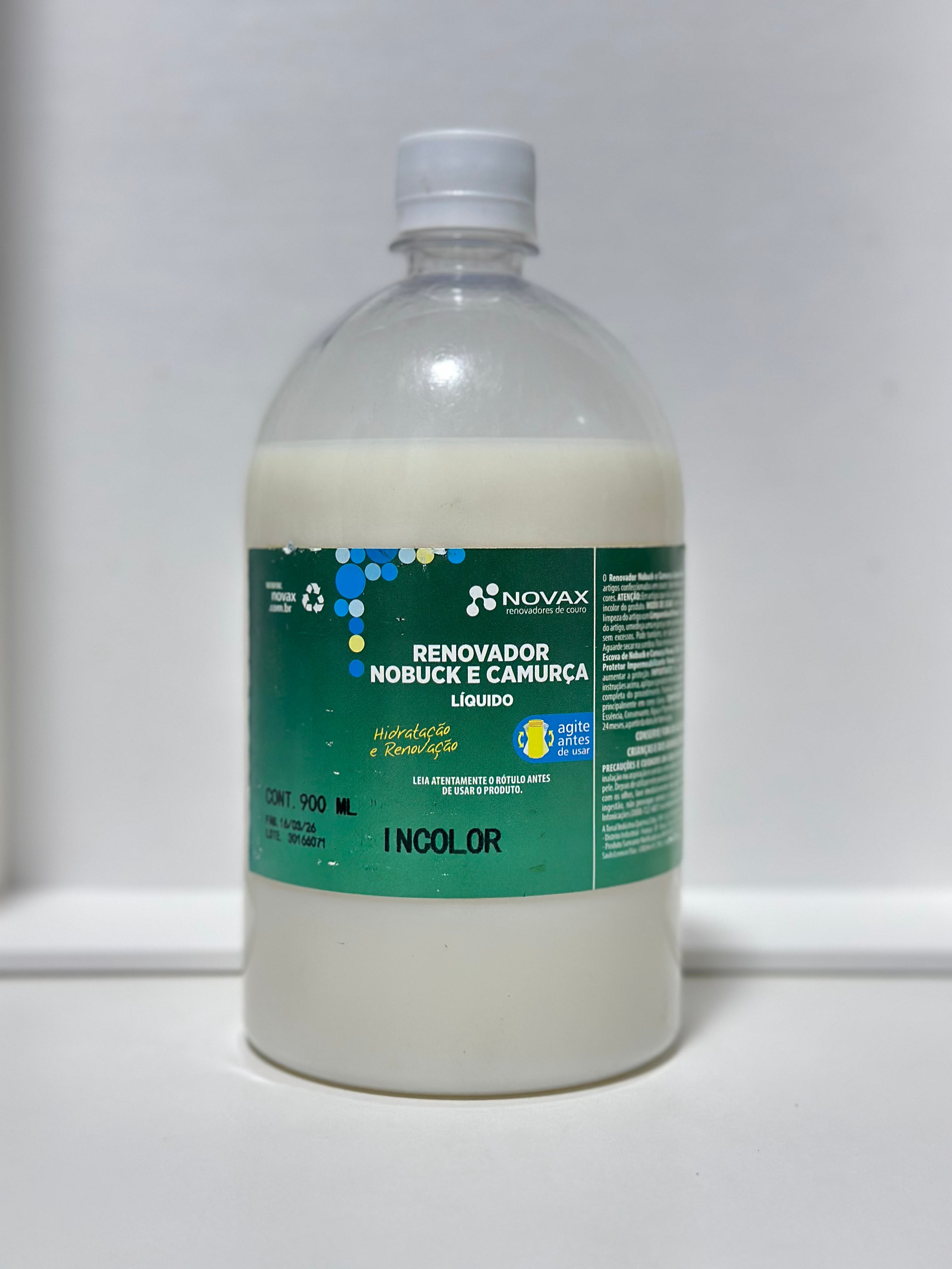 Renovador líquido para nobuck e camurça - Novax - 900ml